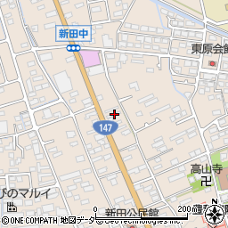 長野県安曇野市豊科新田5870周辺の地図
