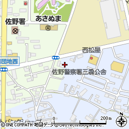 栃木県佐野市高萩町700周辺の地図