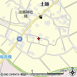 茨城県笠間市土師625-3周辺の地図
