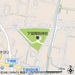 下堀諏訪神社周辺の地図