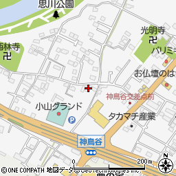 栃木県小山市神鳥谷189-2周辺の地図