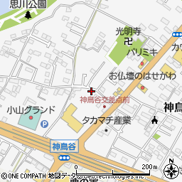 栃木県小山市神鳥谷270周辺の地図
