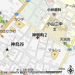 栃木県小山市神鳥谷861-2周辺の地図