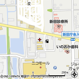 焼肉や漫遊亭 新田店周辺の地図