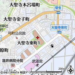 石川県加賀市大聖寺東町1丁目周辺の地図