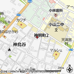 栃木県小山市神鳥谷861-1周辺の地図