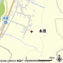 石川県白山市木滑周辺の地図