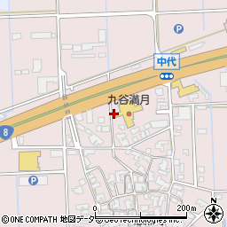 石川県加賀市中代町（ル）周辺の地図