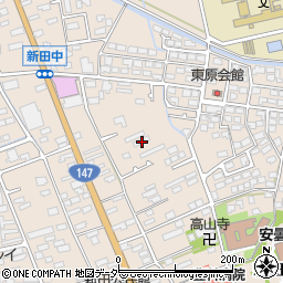 長野県安曇野市豊科新田5868-1周辺の地図