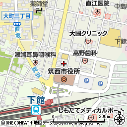 鹿島学園　下館キャンパス周辺の地図