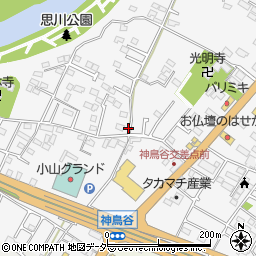 栃木県小山市神鳥谷139-3周辺の地図
