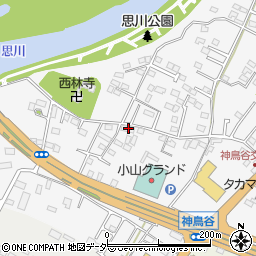 栃木県小山市神鳥谷184周辺の地図