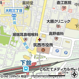 水戸証券株式会社　下館支店周辺の地図