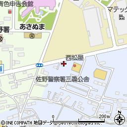 栃木県佐野市高萩町702周辺の地図