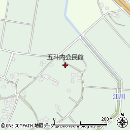 五斗内公民館周辺の地図