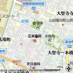 石川県加賀市大聖寺魚町周辺の地図