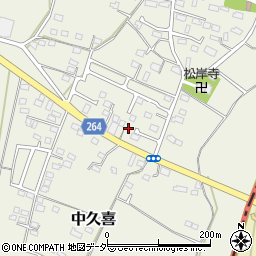 栃木県小山市中久喜303周辺の地図