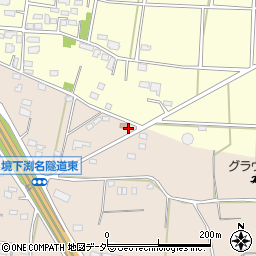 群馬県警察本部　伊勢崎警察署下渕名駐在所周辺の地図
