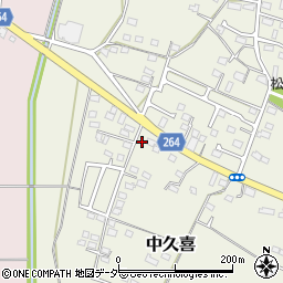 栃木県小山市中久喜162周辺の地図