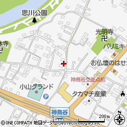 栃木県小山市神鳥谷139-4周辺の地図