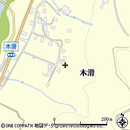石川県白山市木滑ヘ周辺の地図