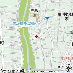 栃木県佐野市赤坂町周辺の地図