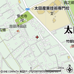 群馬県太田市新野町周辺の地図
