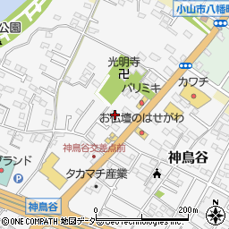栃木県小山市神鳥谷688-1周辺の地図