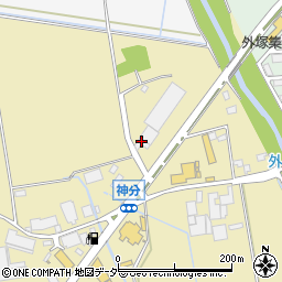 茨城県筑西市神分624周辺の地図
