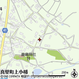 茨城県桜川市真壁町上小幡周辺の地図