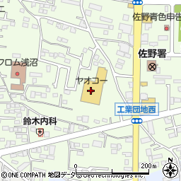 栃木県佐野市浅沼町121周辺の地図