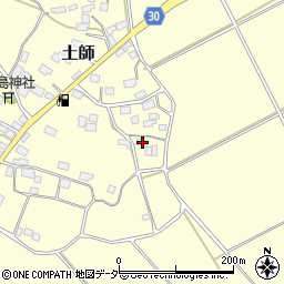 茨城県笠間市土師601-2周辺の地図