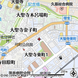 石川県加賀市大聖寺東町1丁目38周辺の地図