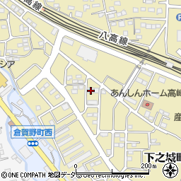 群馬県高崎市下之城町940周辺の地図