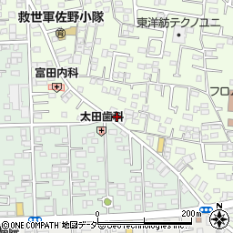 栃木県佐野市浅沼町74周辺の地図