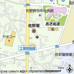 栃木県佐野市浅沼町605周辺の地図