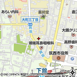 茨城県筑西市甲77-2周辺の地図