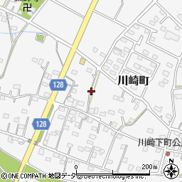 栃木県足利市川崎町周辺の地図