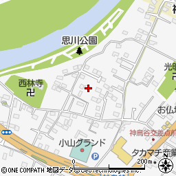 栃木県小山市神鳥谷156周辺の地図