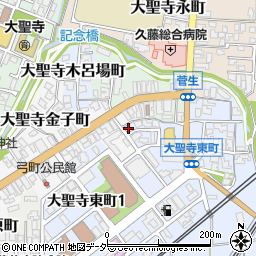 石川県加賀市大聖寺東町1丁目54周辺の地図