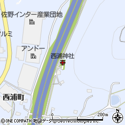 西浦神社周辺の地図