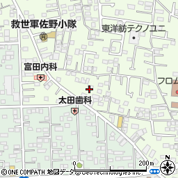 栃木県佐野市浅沼町80周辺の地図