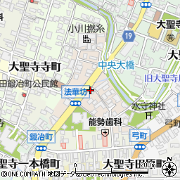 石川県加賀市大聖寺法華坊町周辺の地図