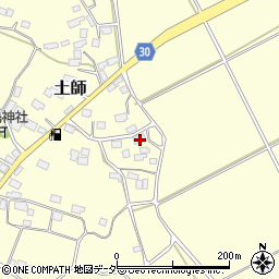 茨城県笠間市土師603-1周辺の地図