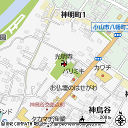 栃木県小山市神鳥谷695-1周辺の地図