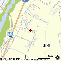 石川県白山市木滑（チ）周辺の地図