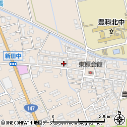 長野県安曇野市豊科新田5579-17周辺の地図