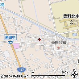 長野県安曇野市豊科新田5579-7周辺の地図