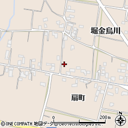 長野県安曇野市堀金烏川扇町5434-1周辺の地図