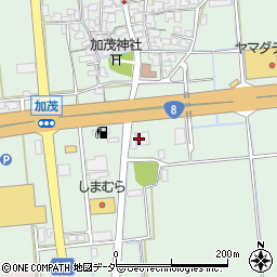 石川県加賀市加茂町（ヲ）周辺の地図